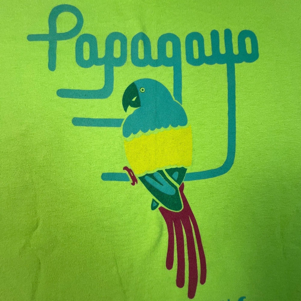 VTG Papagayo Kill Devil Hills T-Shirt Mens L Green Single Stitch Hanes Latino